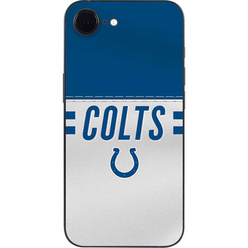 NFL Indianapolis Colts White Striped iPhone 16e Skin